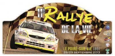 Plaque rallye 2013